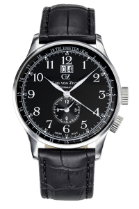 Etterlin CvZ 0006 BK Quartz Dual Time Mens Wrist Watch